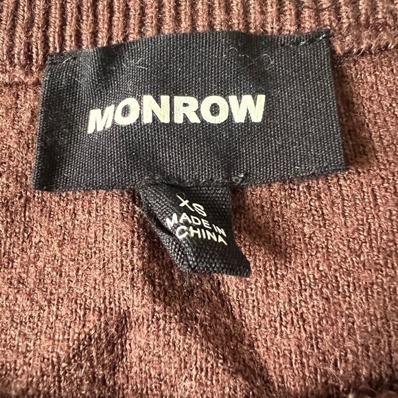 Monrow Super Soft Brown Sweater - Picture 4 of 4